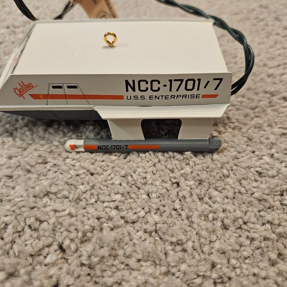 Hallmark 1992 Star Trek Shuttlecraft Galileo Ornament Light Works‎ No Sound - Picture 9 of 14